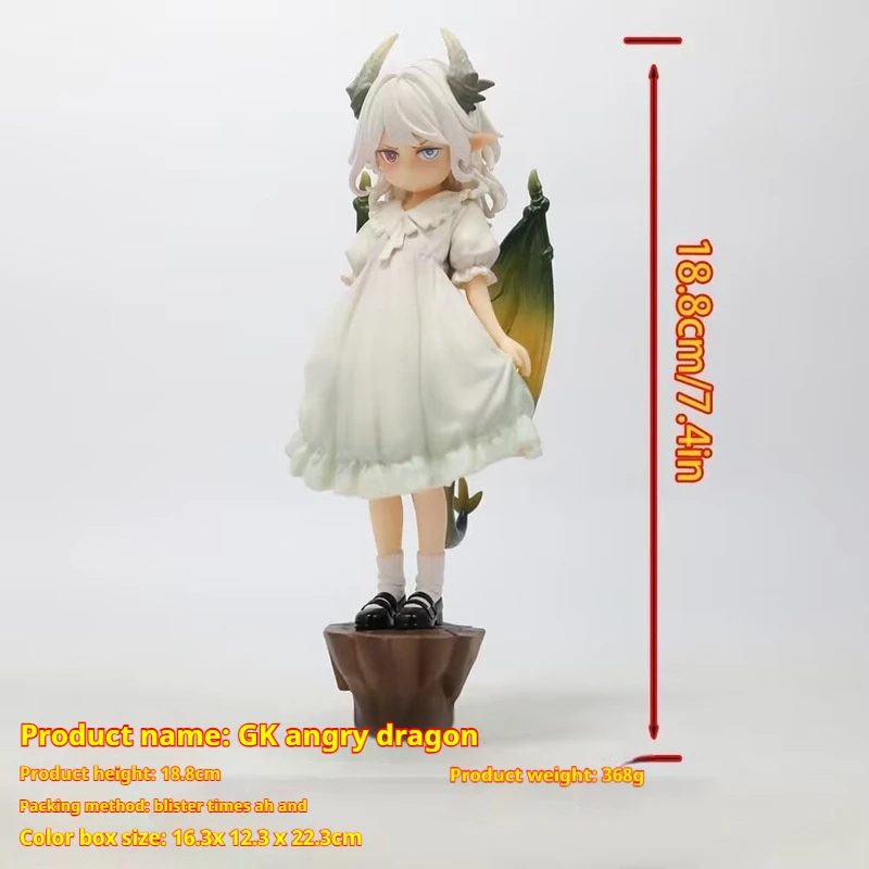 

Pretty Girl Gk Angry Dragon Girl Standing Posture Jumpsuit Box Set Decoration Model Boy Gift