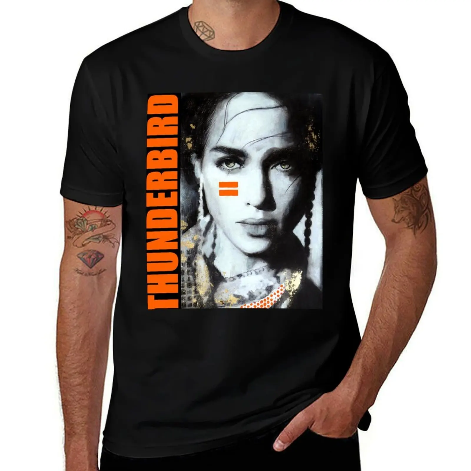 Dakota Thunderbird Tribal Woman Portrait T-Shirt t shirts for man cotton soft T-Shirt