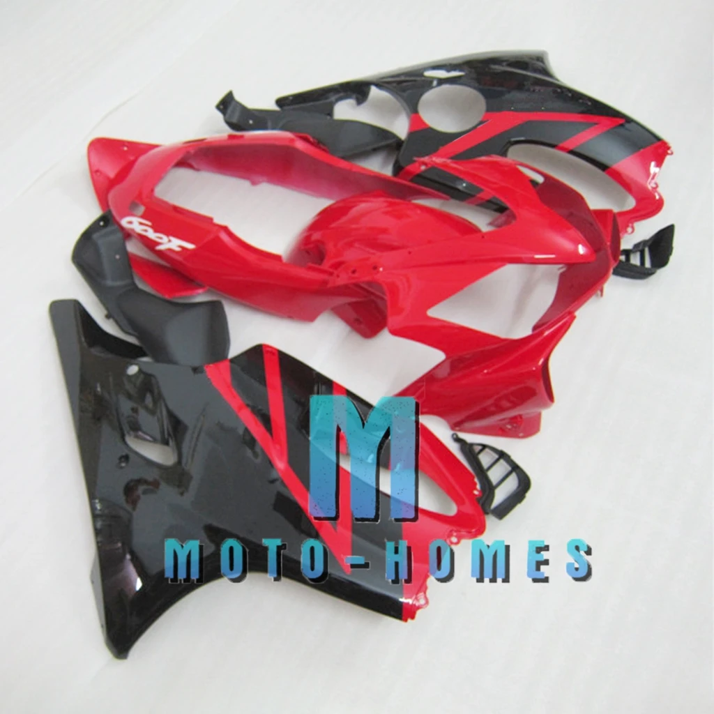 100% Fit Injection Fairings Set for CBR600 CBR 600 F4i 04 05 06 07 2004 2005 2006 2007 Red Black Motorcycle Accessories