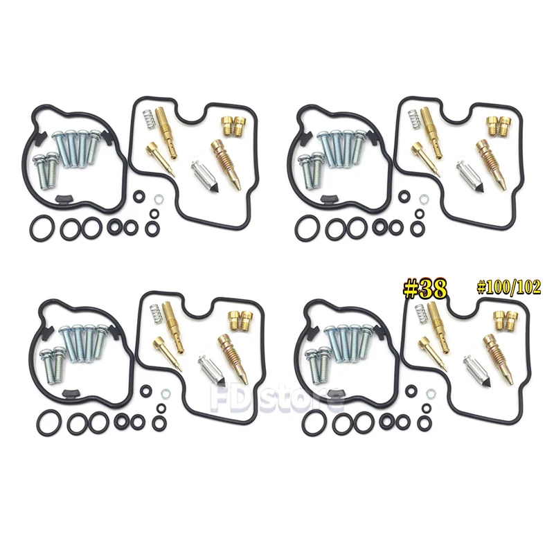4er-Set Vergaser-Reparaturset mit Hauptdüsen für Honda CB600F Hornet PC34 CB600F 1998-2003, Motorrad-Vergaser-Reparaturteile. – Detail 1