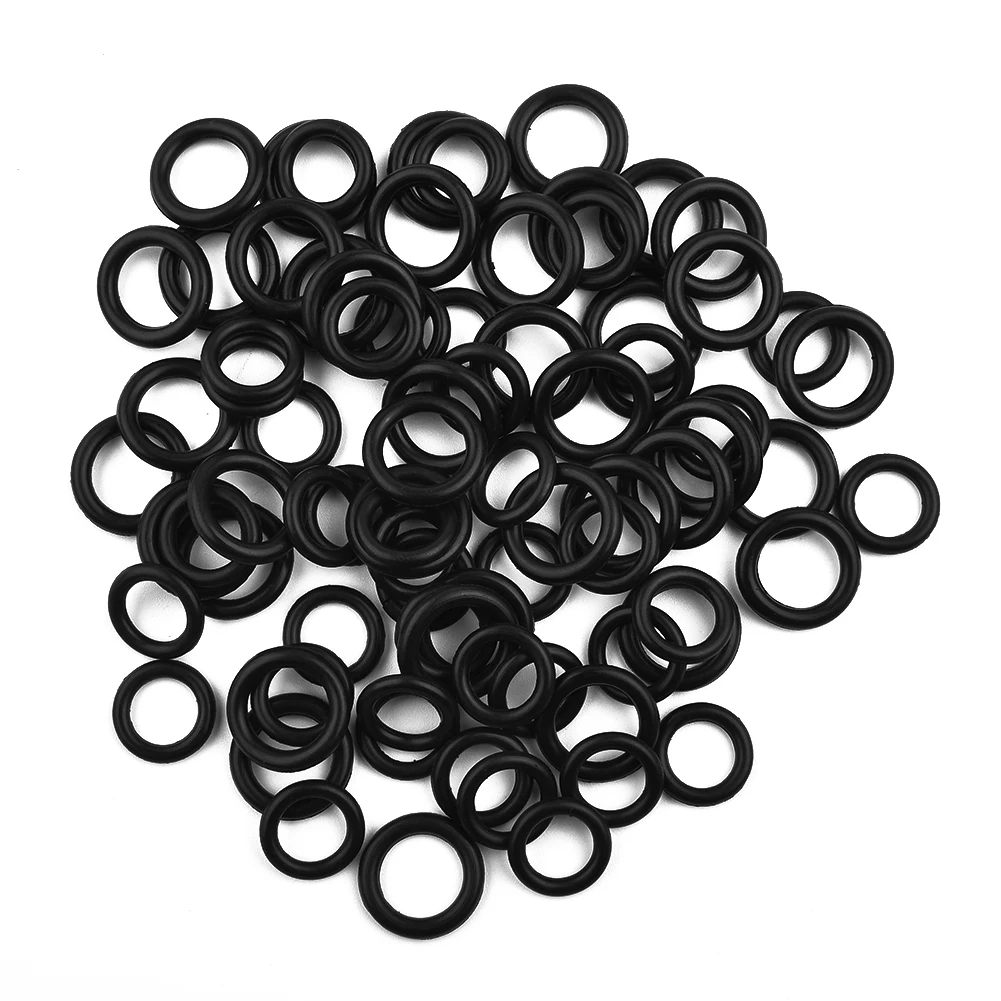 80Pcs/Set 1/4 M22 + 3/8 O-Rings High Pressure Rubber Gaskets Seal Ring Faucet Sea LFor Pressure Washer Hose Quick Disconnect