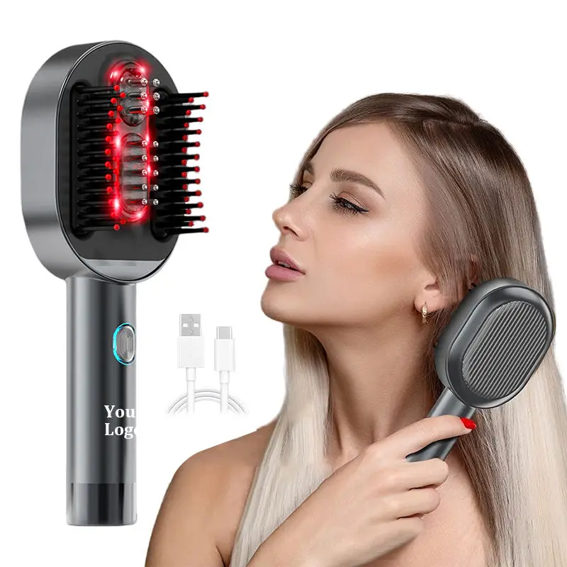 

Rechargeable Portable Hair Oil Applicator Hair Comb, Hair Scalp Massager for Relaxation with Red Light Therapy Treatment