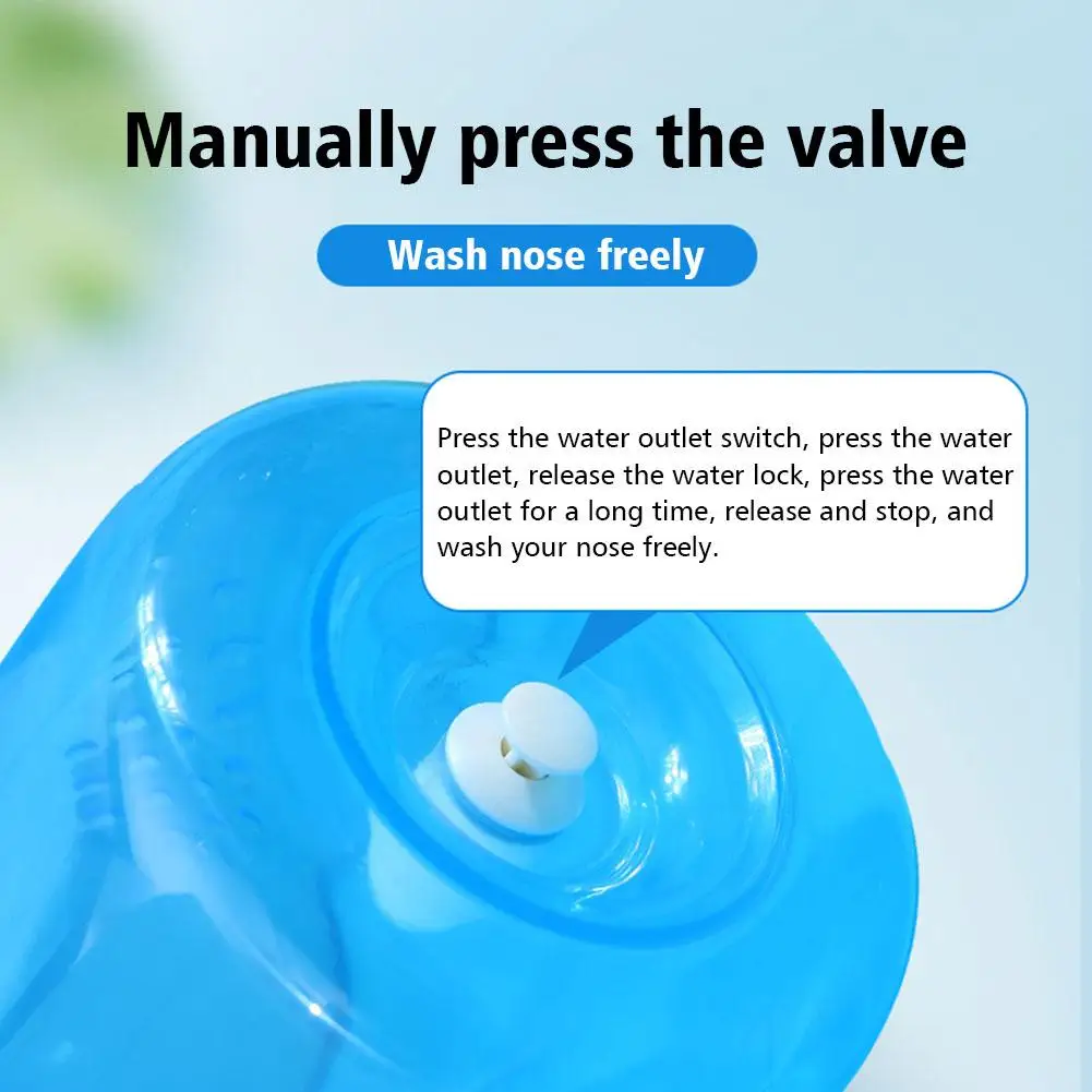 Nose Wash System Sinus & Allergies Relief Nasal Pressure Rinse Neti Pot Nose Trimmer Adults Children Nasal Wash Cleaner