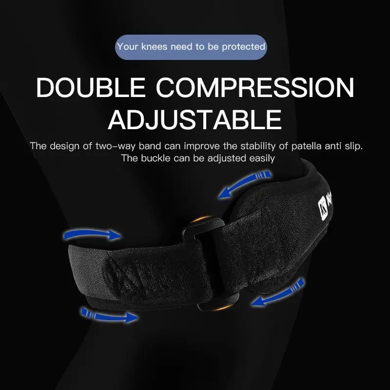 Adjustable Shockproof Patella Knee Brace Breathable Patellar Pad for Men Women Rowing Water Sports Protection