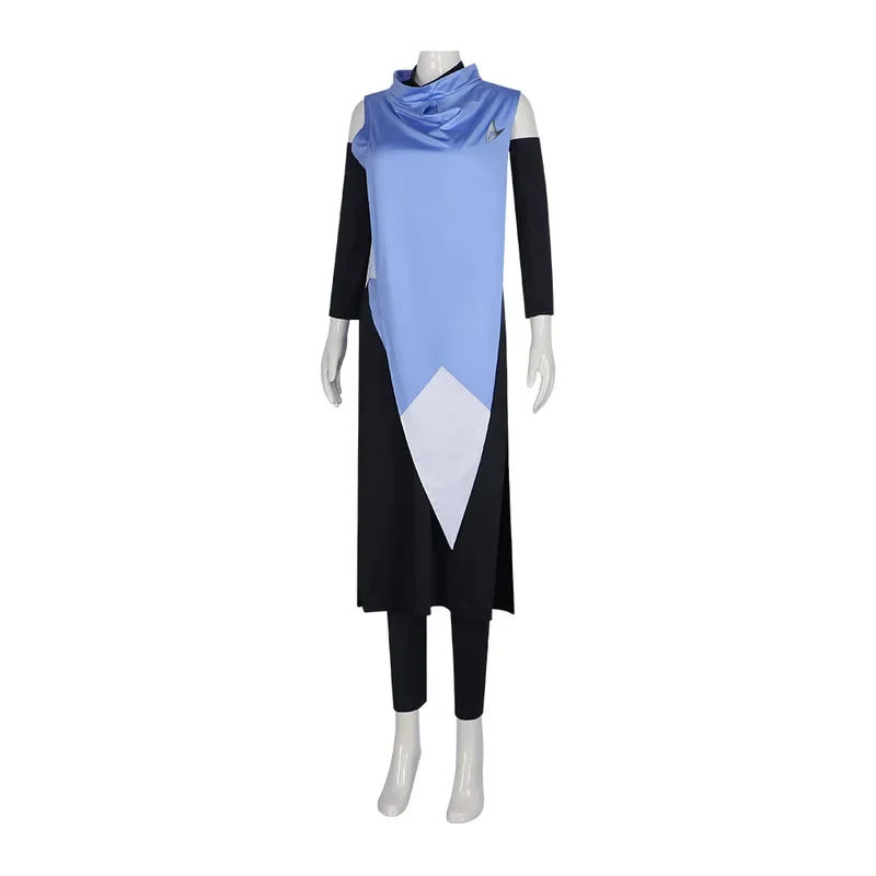 ZA01 Anime Castlevania Sypha Belnades Cospaly Costume Game Carnival Party Dress Suit Halloween Uniform Blue Outfit For WomanZa0@