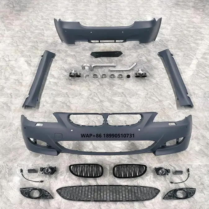 

Body Kit New or Used Upgrade M5 Style Front Rear Bumper for E60 M5 5 Series2004 2010 with Slide Skirts