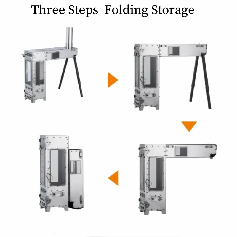 Namiot na drewno opałowe na zewnątrz Przenośny składany piec na żyrafę Stove ze stali nierdzewnej 304 z kominkiem Nowy duży piec