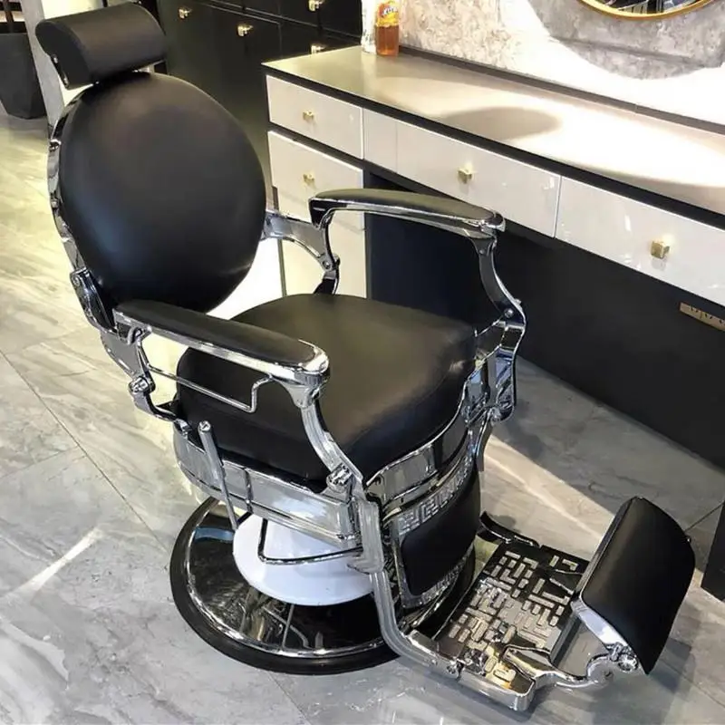 Makeup Tattoo Salon Chair Luxury Hairdressing Office Vanity Barber Chair Pedicure Swivel Cosmetic Sillas Barber Equipment XR50XY