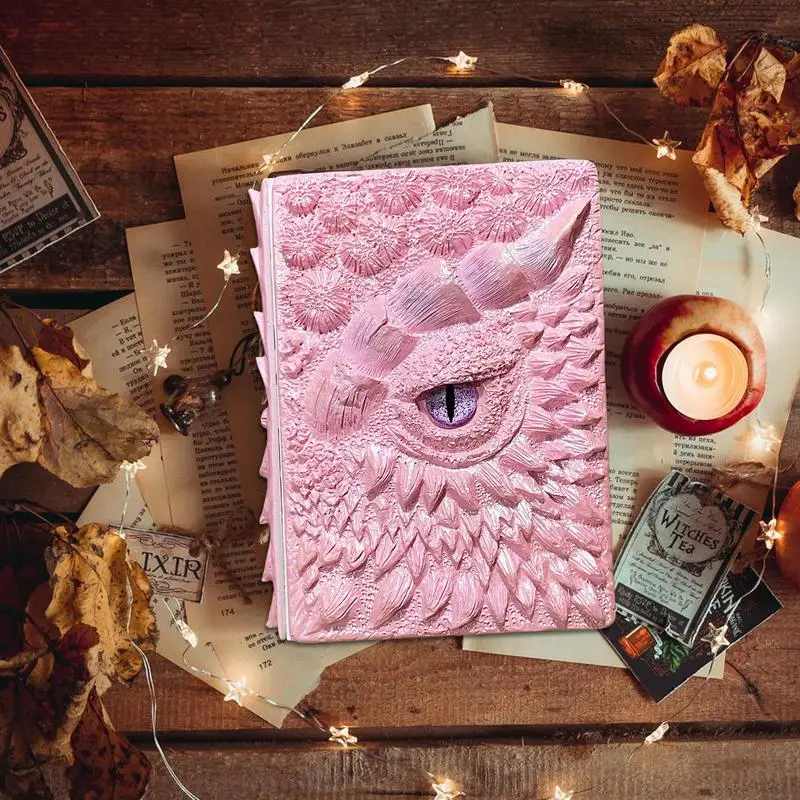 Блокнот с тиснением «Драконский глаз», декоративный блокнот с тиснением, журнал для письма для любителей драконов, декоративный дорожный блокнот в твердом переплете