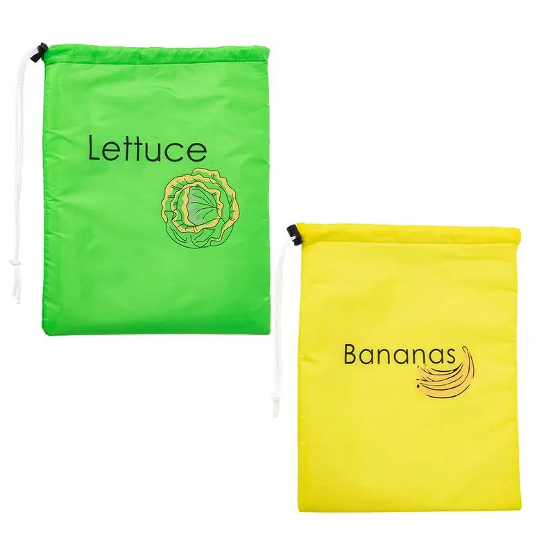 1PC Durable Yellow Banana Green Cabbage Storage Bags Vegetable Banana Storage Freshness Bag Prevent Ripening Washable