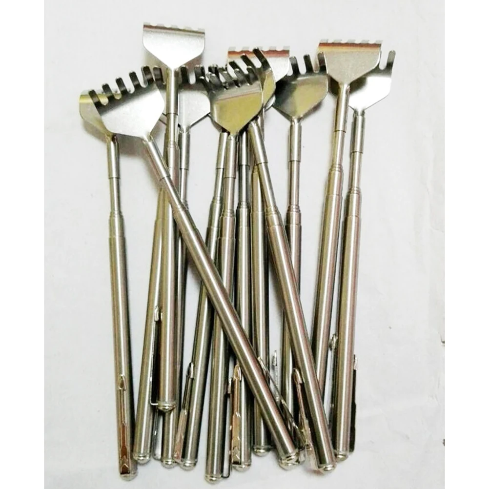 

Back Scratcher Telescopic Extendable Stainless Steel Scratch Itch Relief Stick Metal Back Massager Portable Hanging Hook