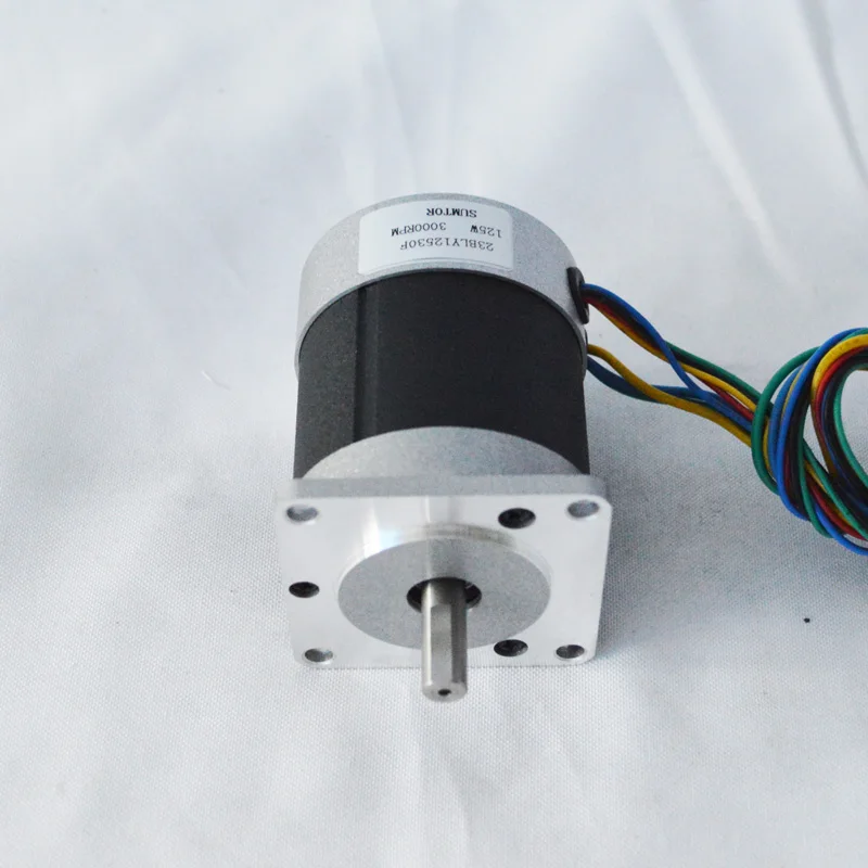 125W 24V BLDC 57mm Brushless DC Motor 3000rpm 0.4N.m 3 Phase BLDC Square Flange Motor