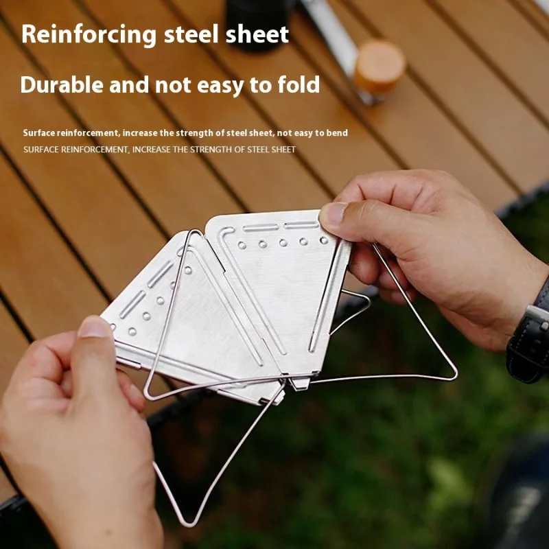 من الفولاذ المقاوم للصدأ قابل للطي لصب فوق فلتر القهوة، منقط محمول مع حامل للتخييم والمشي لمسافات طويلة والسفر والاستخدام في الهواء الطلق