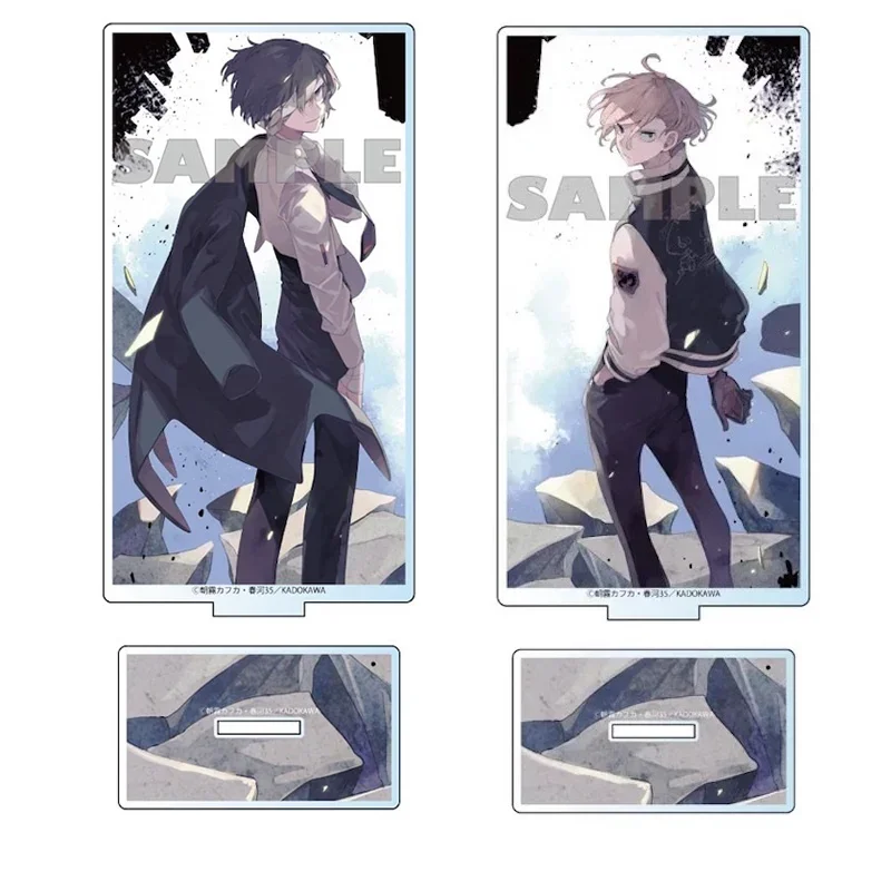 Anime Accessories Wenhao Wild Dogs Double Sided Acrylic Stand Dazai Osamu Nakahara Chuya Cosplay Standing Model Plate Sign Doll