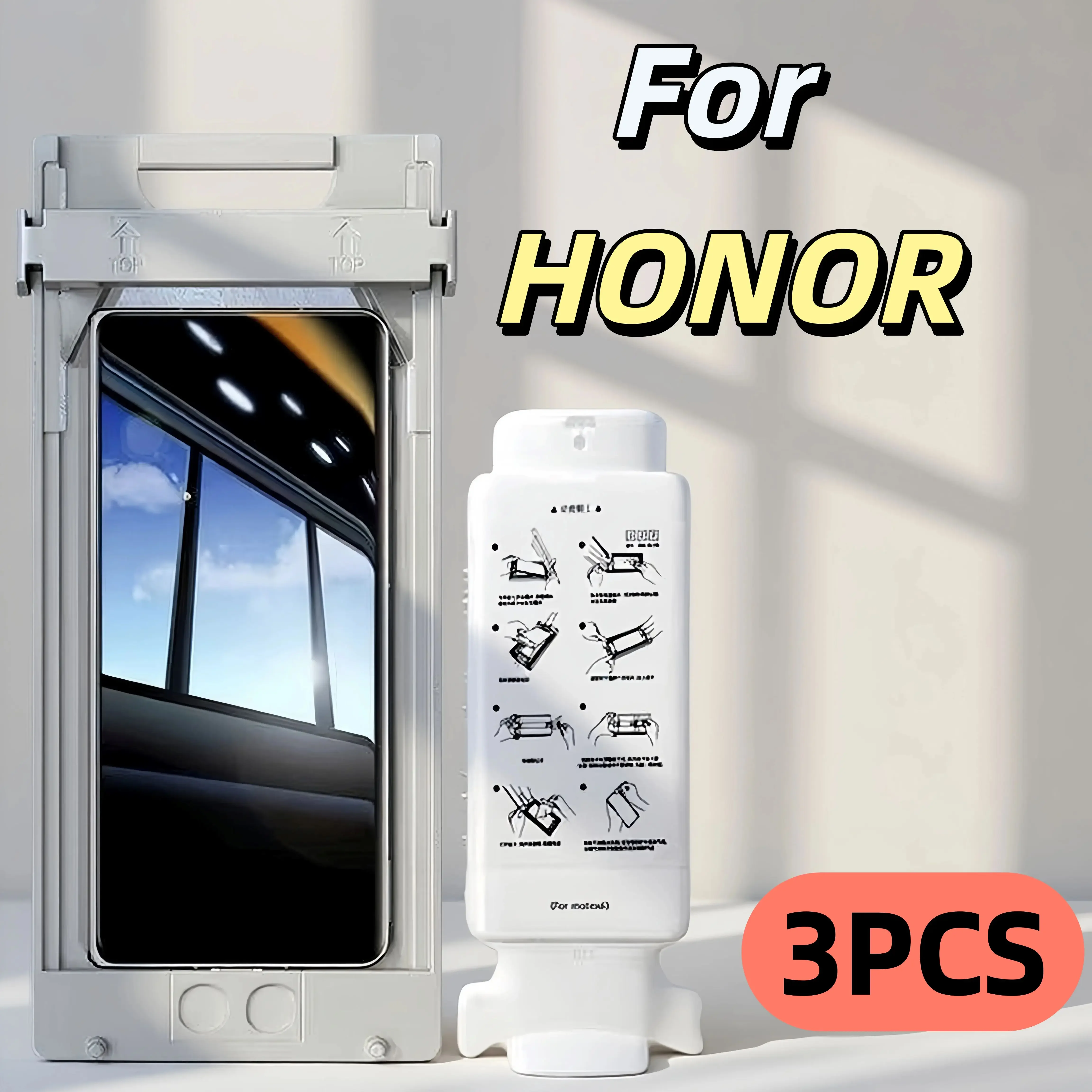 

3Pcs HONOR Magic 7 6 Pro 90 100 200 300 Ultra 400 Screen Protector Ceramic Film No Dust Positioning Kit Not Tempered Glass