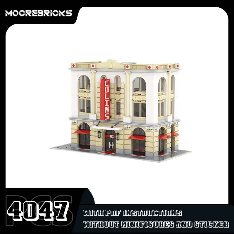 MOC Street View Department Store Building Blocks Set Modular Commercial Mall Architecture Model Bricks Toy Gift For Adults