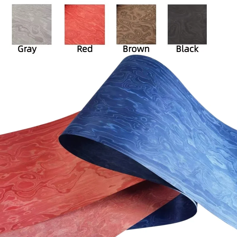 

L:2.5Meterx580x0.5mm ALPI Multi-Color Burl Wood Veneer Sheets High-end Furniture Wall Cabinet Door Interior Decor Veneer Panel