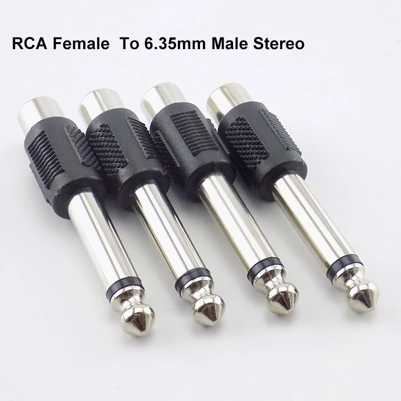 RCA Female Jack To 6.35mm 1/4