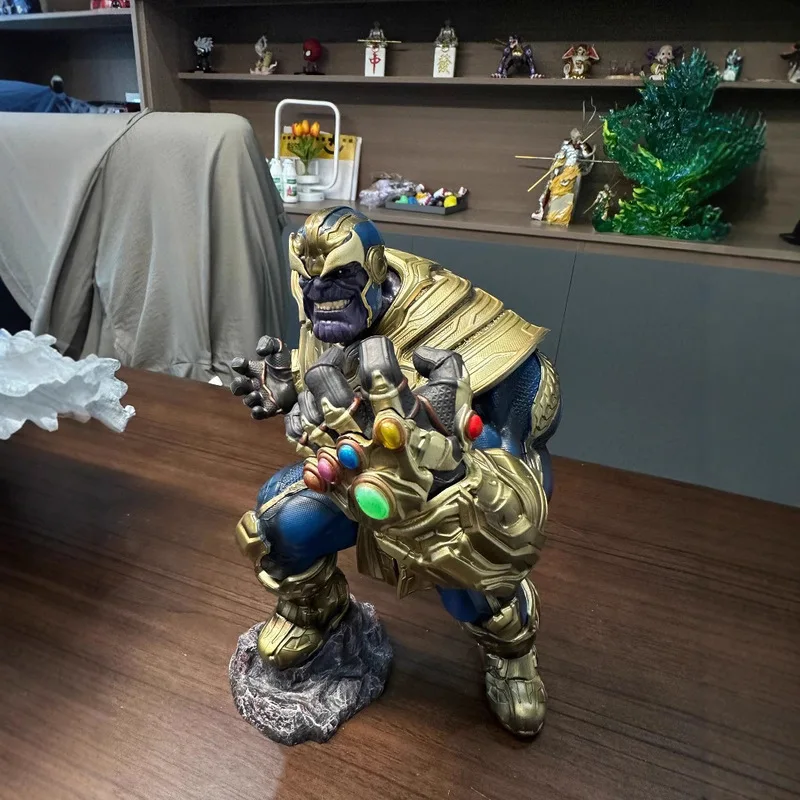 【Nieuw】Originele Marvel Animation Series is ongeveer 36 cm hoog. Thanos The Avengers Sigk handgemaakte standbeeld ornamenten model geschenken