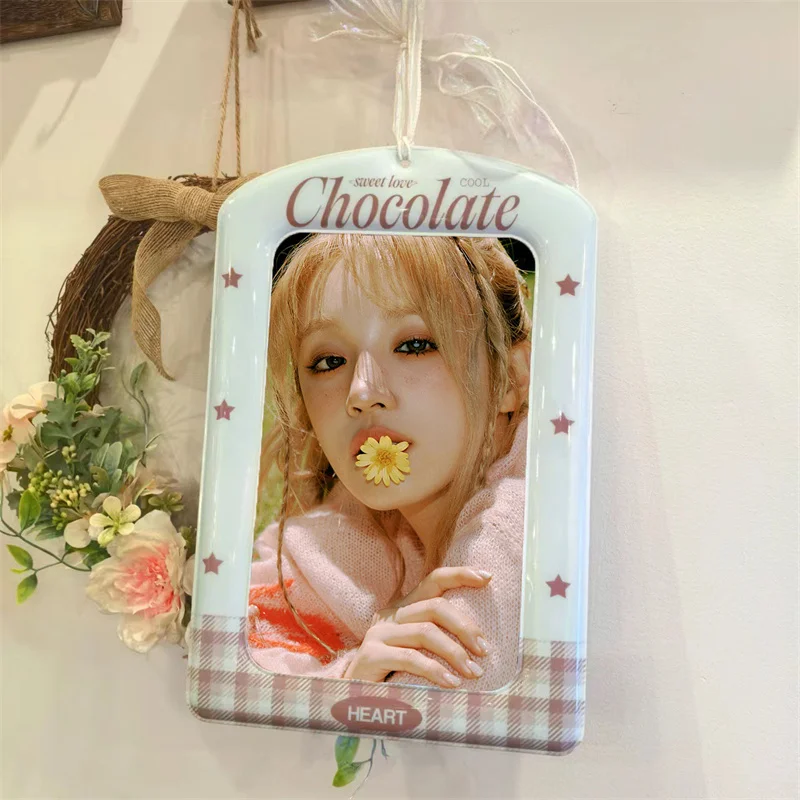 Giant Postcard Card Storage Sleeve KPOP Idol Photo Card A4 Poster Portrait Decorative Frame Book Bag Hanging Gift Collection