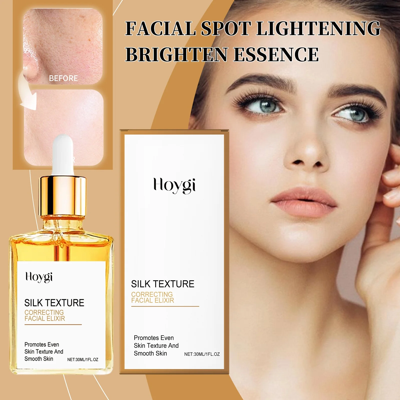

Facial Spot Lightening Brightening Essence Lightens Facial Fine Lines Brightens And Moisturizes Refines Pores Skin Care Essence