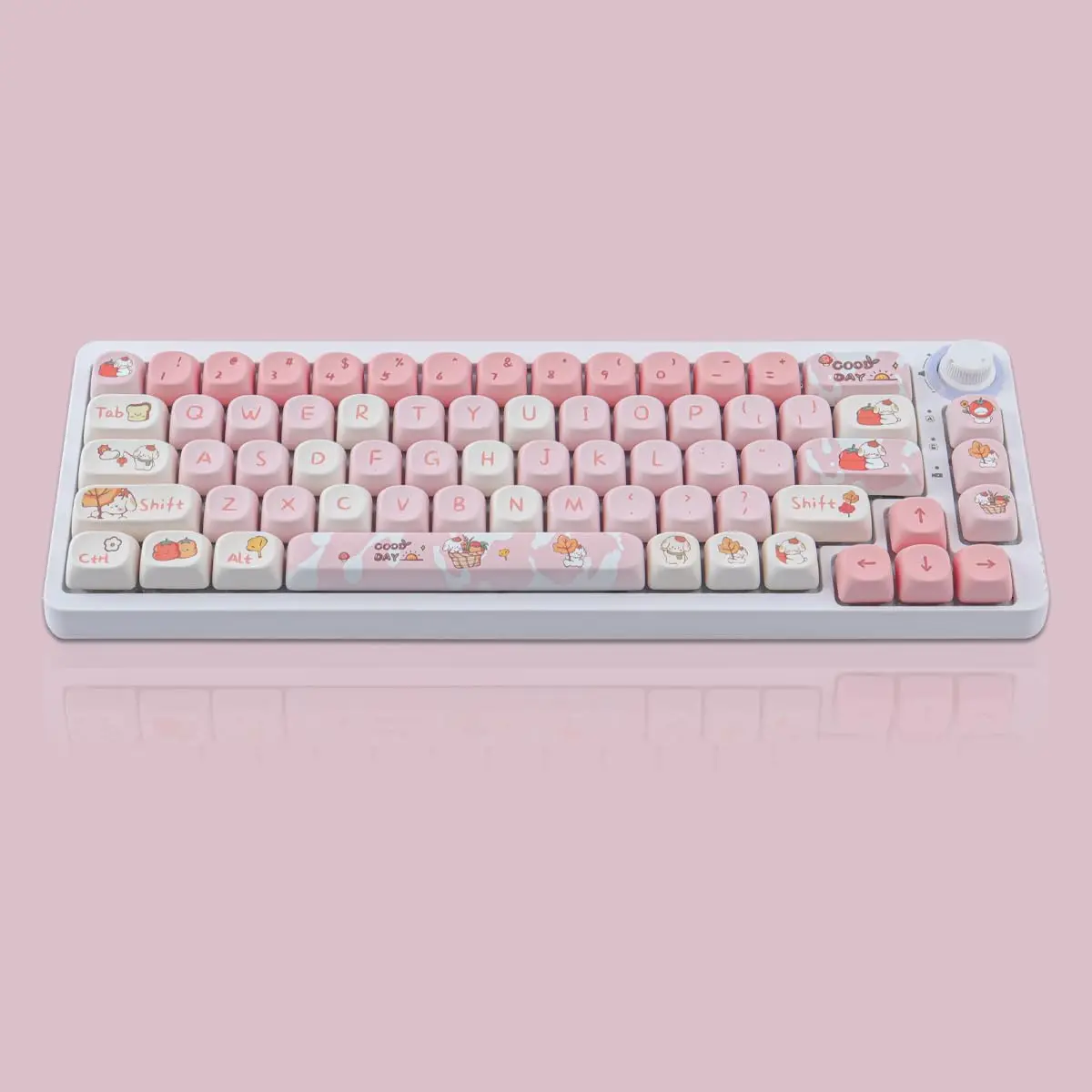 Keycap Kucing Kecil EMO Sublimasi Termal PBT Tinggi 75/87/98/104/140 Keycap Keyboard Mekanis Kunci