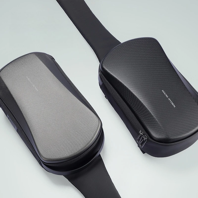 

Новая жесткая нагрудная сумка с USB-портом, модная и стильная водонепроницаемая сумка-слинг через плечо, сумка для iPad 8 дюймов для мужчин