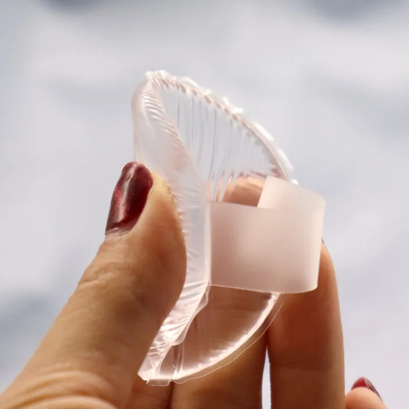 Mini pincéis de maquiagem de silicone, reutilizáveis, sem fragrância, para base, corretivo e pó, acessórios de maquiagem, 4 pacotes