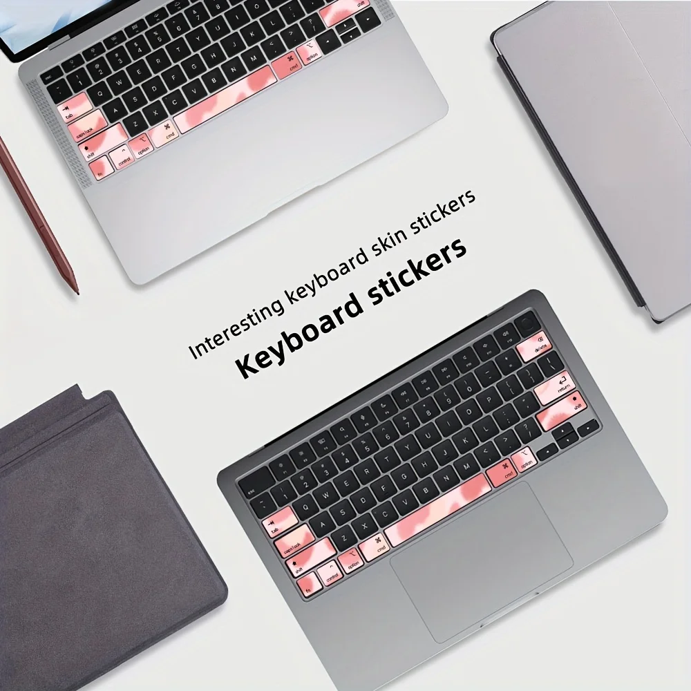 Cartoon Style Partial Keyboard Stickers Special Fit For MacBook Air Removable PVC Key Decals Laptop Personalized Decor