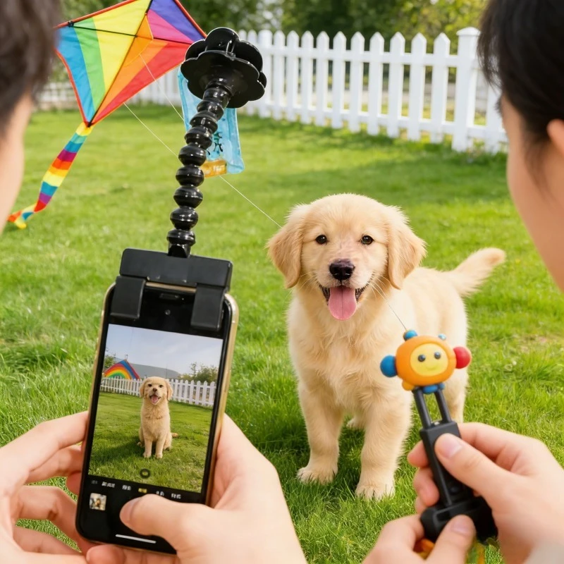 

Pet Selfie Clip Phone Camera Mount Pet Photography Tool Cat Dog Look At Lens Teddy Puppy Kitten Photo Assistant Portable Clip