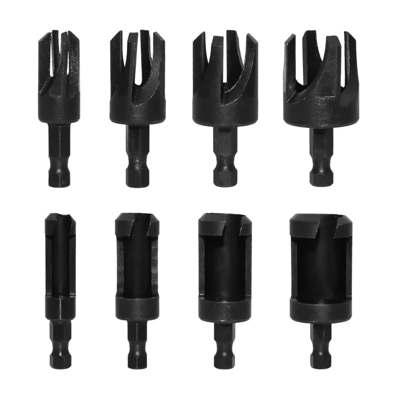 Plug Cutter Drill Cutting Tool Drill Bit Set Straight And Tapered Taper Dropship