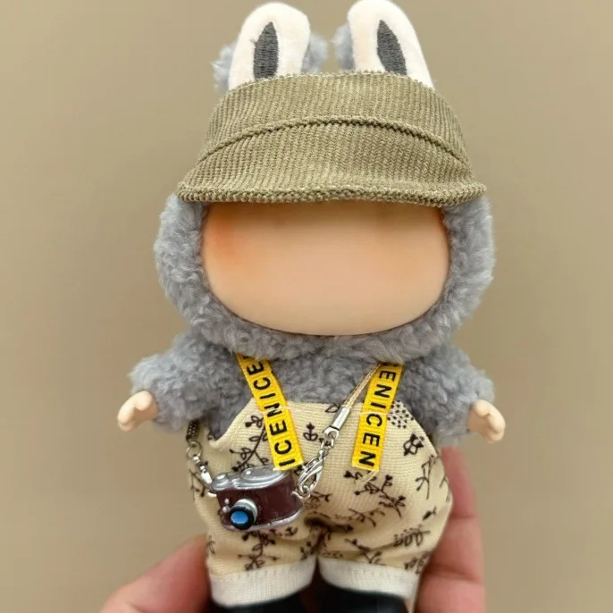 

17cm Plush Doll Clothes New Labubu Designer Outfit and Accessories for V1 V2 V3 Pendants Cute Fashion Birthday Gift No Doll