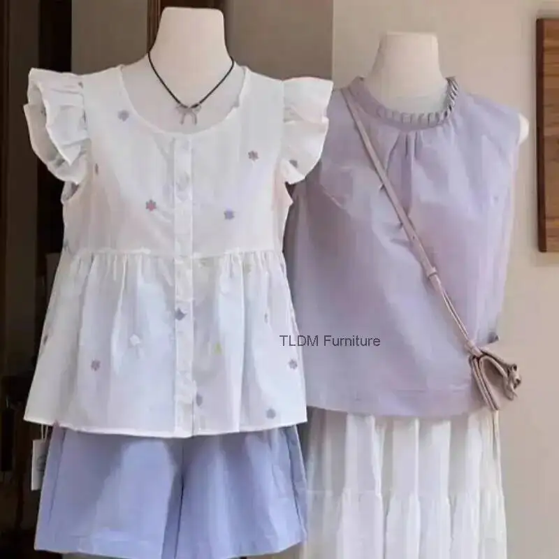Flat Stand Korean Half-Body Style Slim Female Bust Mannequin, Display Dress Form for with Clothing Store Window JT40M