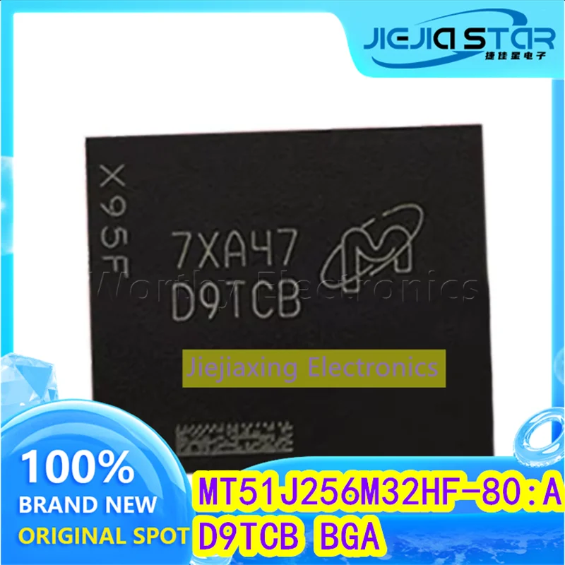 

(1/5pieces) MT51J256M32HF-80:A D9TCB D9TC8 BGA DDR5 8G memory particles 100% original electronics brand new