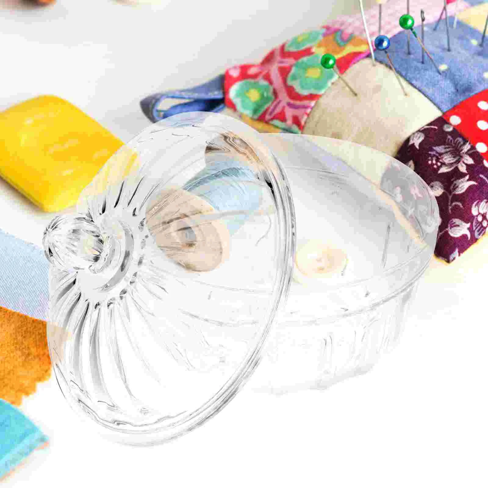 Clear Biscuit Barrel Dried Fruit Box Candy Snack Containers Cookie Jar Glass Cookies Boxes