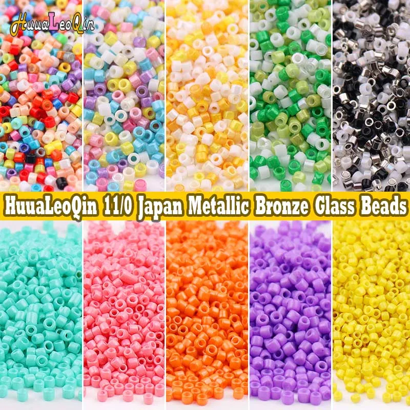 5g/10g 1.6mm Japan Metallic Bronze Glass Beads 11/0 Uniform Opaque Spacer Seed Beads for Jewelry Making DIY Sewing Accessories