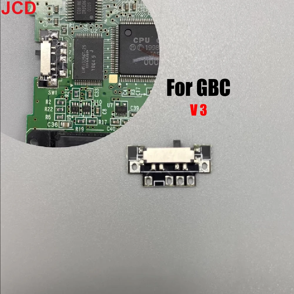 JCD-consola de juegos Gameboy, 1 piezas, GBP, GBC, GBA, GBA, SP GB, el botón de encendido es adecuado para GBC, GBP, V3, versión Switch