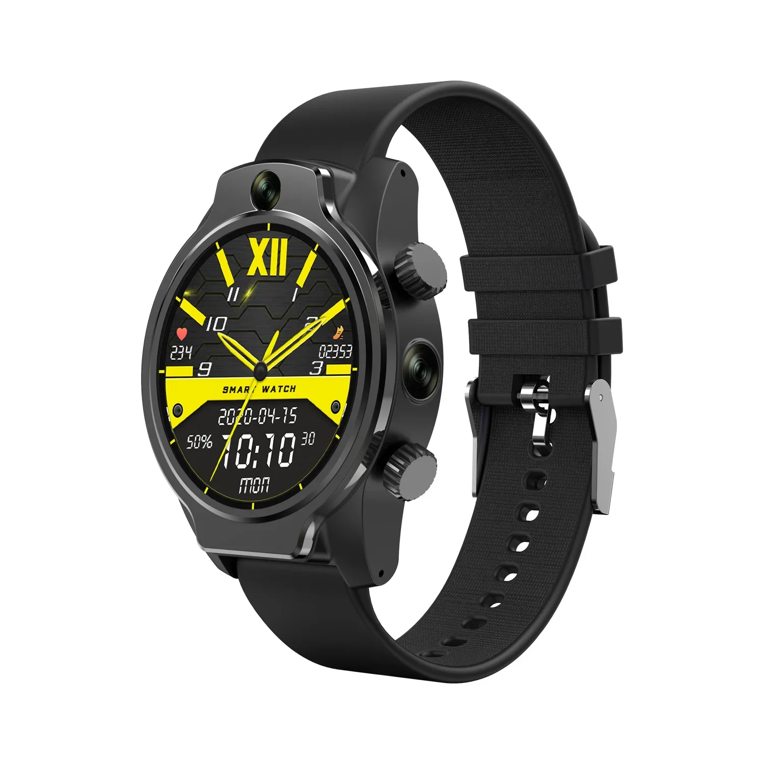 Rollme S08 Smart Watch for Men IP68 Level 50M Waterproof Dual 8MP Camera 4G LTE GPS Glonass 1.69