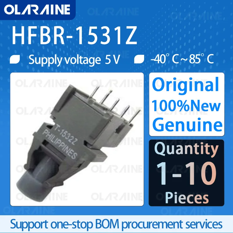 

1/5/10Pcs Original HFBR-1531Z Fiber optic transmitters, receivers, transceivers Wavelength 660 nm Data rate 5 MBd Voltage 5 V