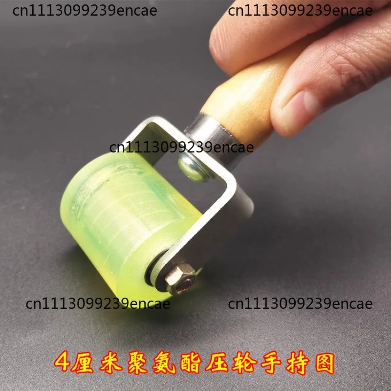 Nylon PU pressure roller anti-corrosion pipeline maintenance label instant paste double-sided tape compaction plastic roller