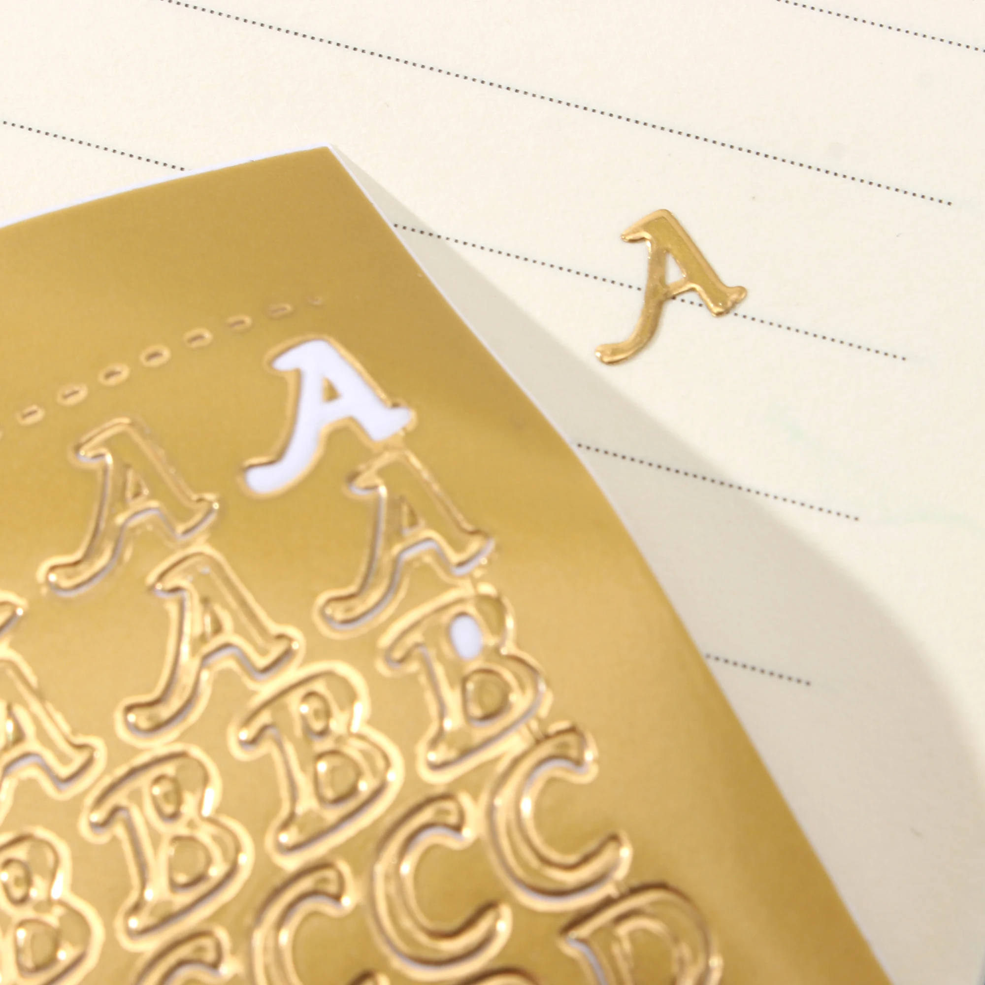 ملصقات حروف ورقم لألبوم بطاقات Idol ذاتية الصنع ، ذهب وفضة برونز ، ملصق يوميات سكرابوكينغ ، أدوات مكتبية كورية ، ورقة واحدة
