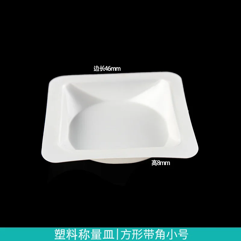 

100pcs Lab Weighing Dishes Lab Weight Pan Plastic Measuring Trays Lab Pour Boats For Mixing Weighing For Lab Equipment