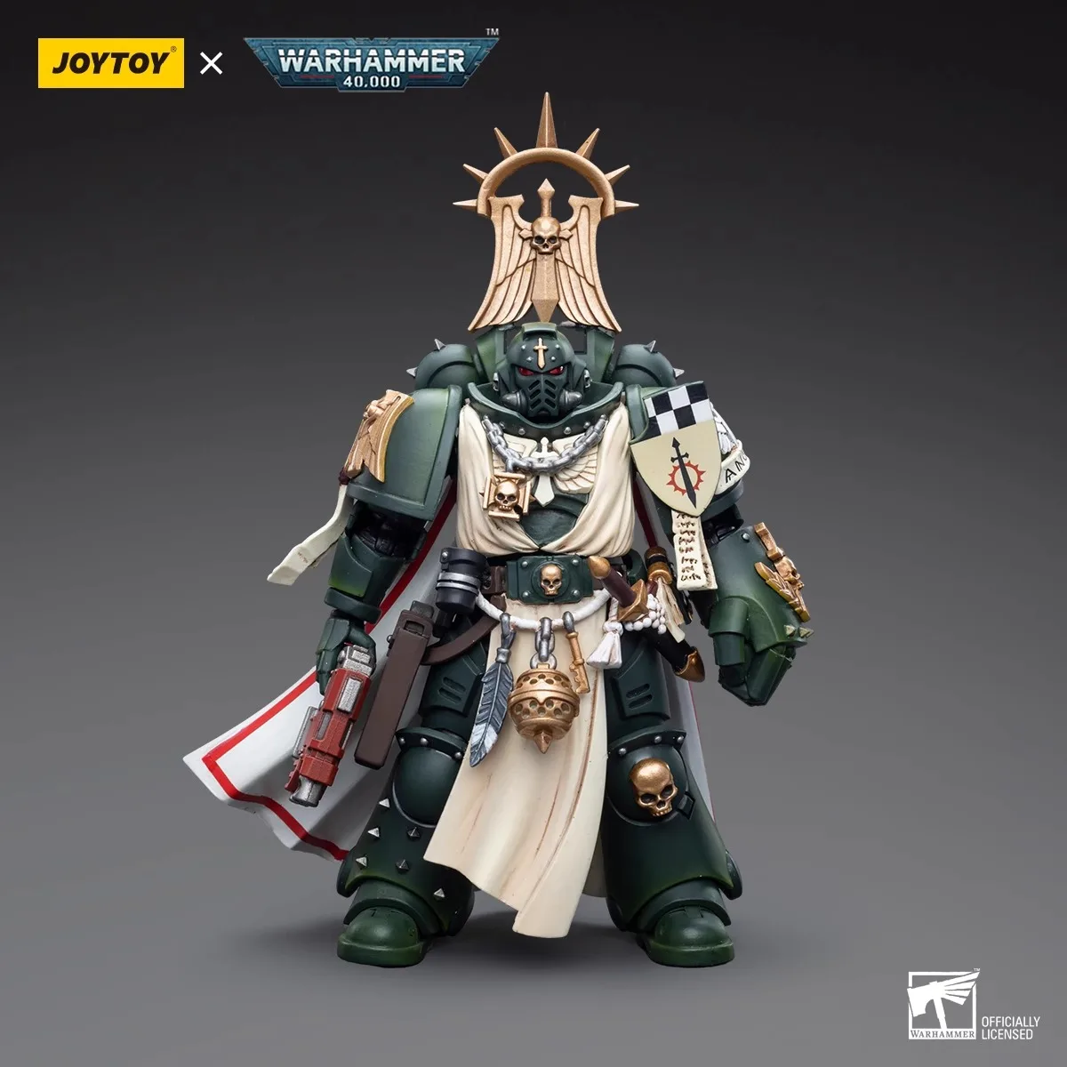 [IN STOCK] JOYTOY Warhammer 40k 1/18 Action Figures Dark Angels Master with Power Fist Model Toy Boy Gifts