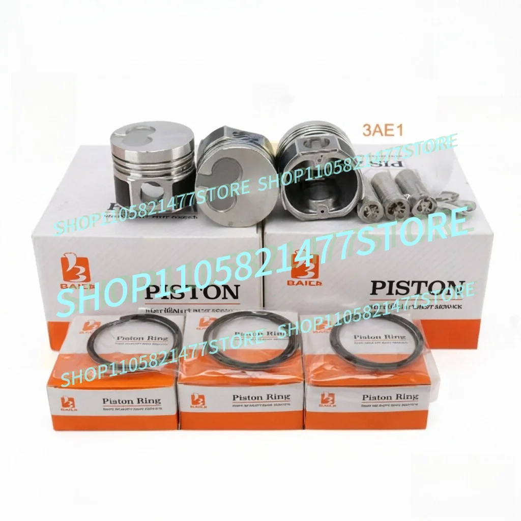 3AE1 Overhaul Rebuild Kit For Piston Rings Full Gasket Set Engine Parts 80mm