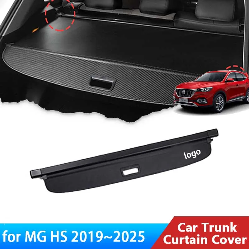 for MG HS 2021 MGHS Ehs PHEV 2019~2025 2024 2023 2022 Accessories Trunk Curtain Mat Rear Curtain Retractable Anti-peeping Parts