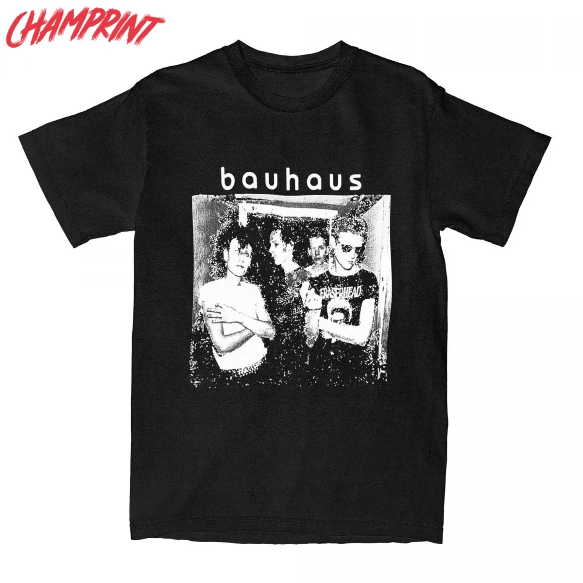 The Passion Of Lovers Post Punk 80s Bauhaus T-Shirt for Men Hipster Pure Cotton Tees O Neck Short Sleeve T Shirt 6XL Clothing