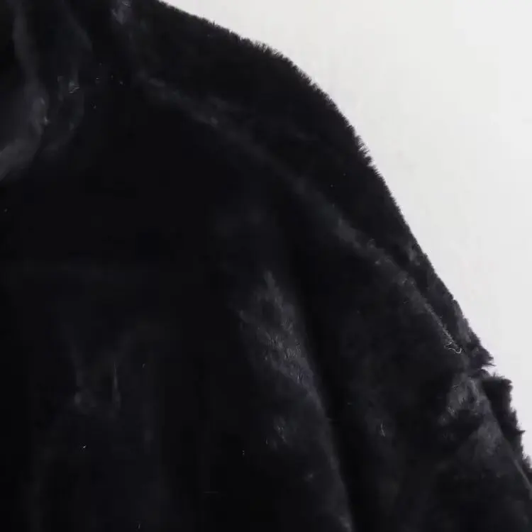 KASLEAD Neue Faionable Faux Fur Flight Jaet Damen-Oberbekleidung 4360252, Polyesterfaser, lang, Sve, normale Länge