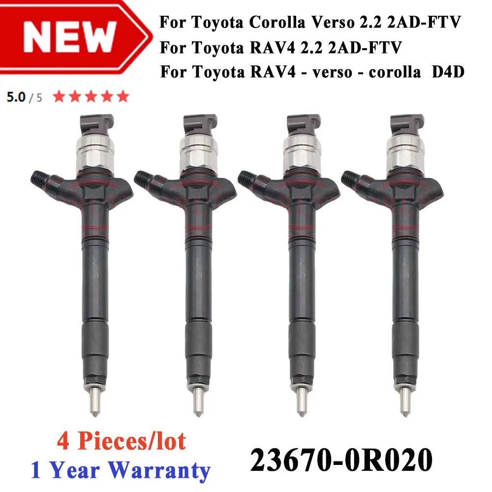 

Original InJector Nozzle 236700R020 23670-0R020 23670-0r020 23670 0R020 FOR for Toyota RAV4 - verso - corolla D4D ORLTL 4PCS