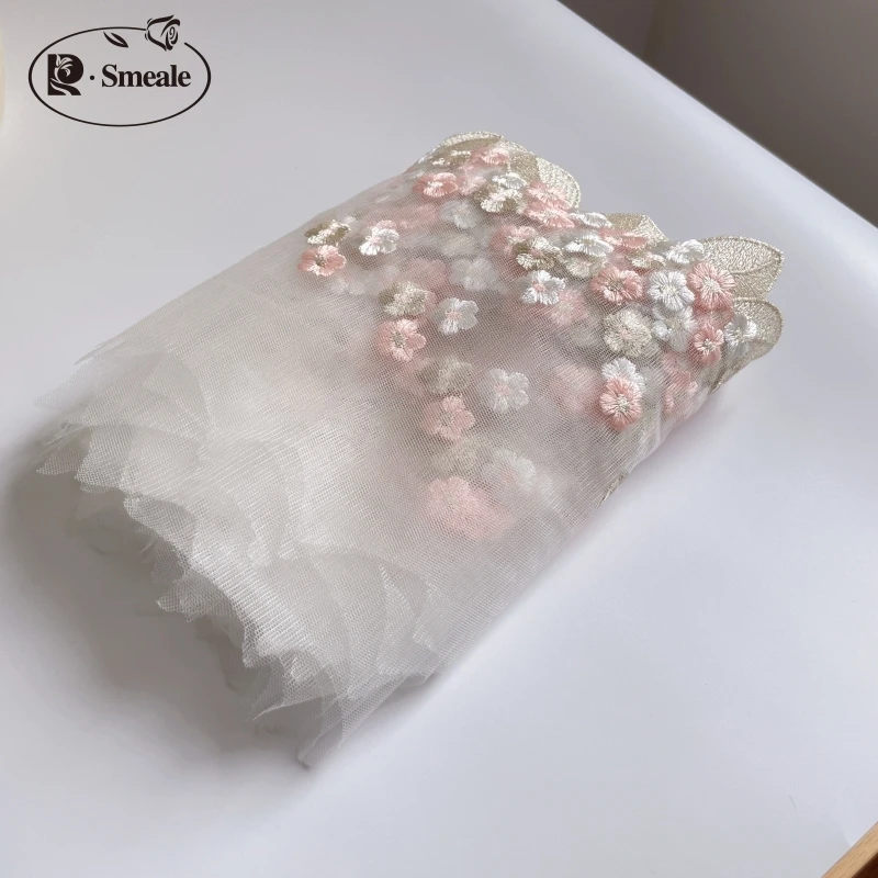 5-10 Yards/Lot Handgefertigte DIY-Kleidungsaccessoires Bunte Stickerei-Spitzenstoffe für Vorhänge und Sofas, Spitzenborte 17cm RS202 – Detail 6