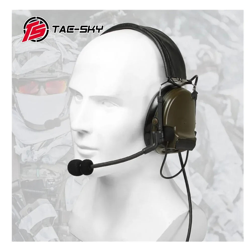 

TAC-SKY COMTAC Comtac iii Silicone Earmuffs Noise Reduction Pickup Tactical Headset Outdoor Sports Hearing Protection